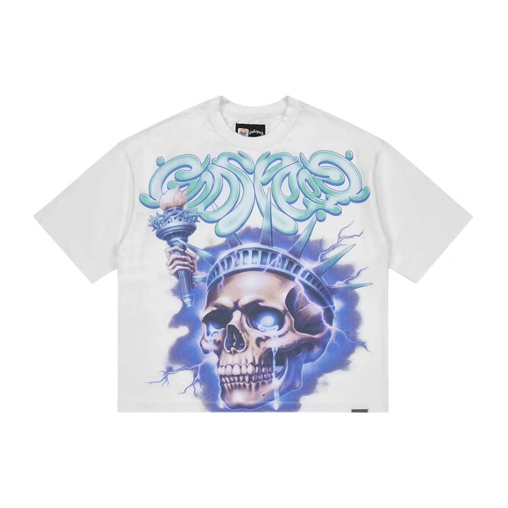 Godspeed Liberty Tears Tee Snow White by Godspeed - NWAHYPE No.1 for streetwear T-Shirts in USA