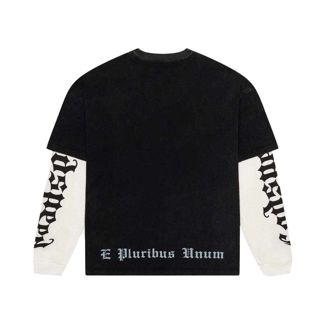 Godspeed Los Scandalous Layered Thermal Long Sleeve Tee Black by Godspeed - NWAHype 1 for streetwear T-Shirts in USA