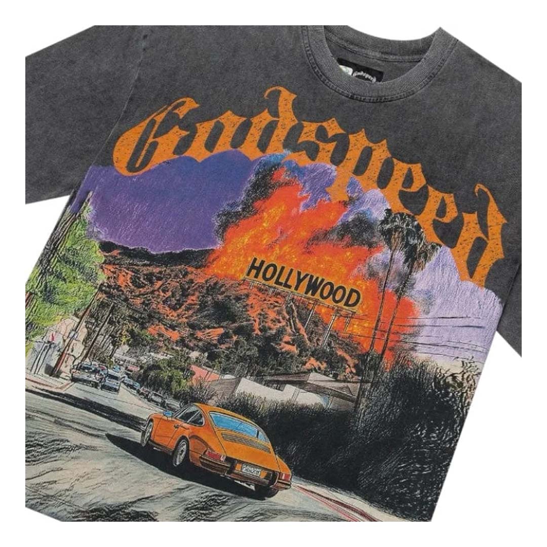 Godspeed Los Scandalous Tee Grey Wash by Godspeed - NWAHype No.1 for streetwear T-Shirts in USA