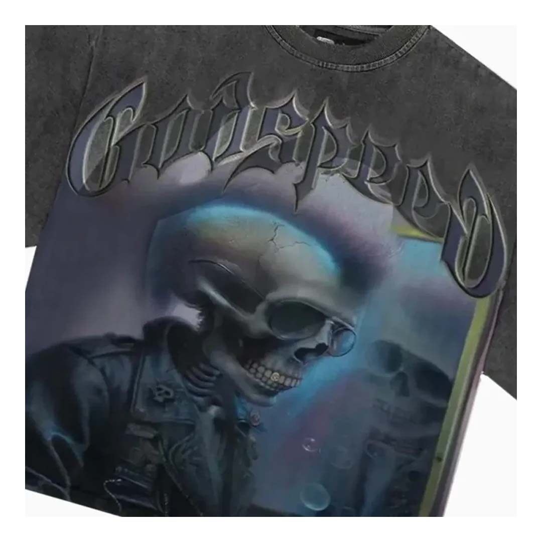 Godspeed Man in the Mirror Grey Wash Tee by Godspeed - NWAHype 1 for streetwear T-Shirts in USA