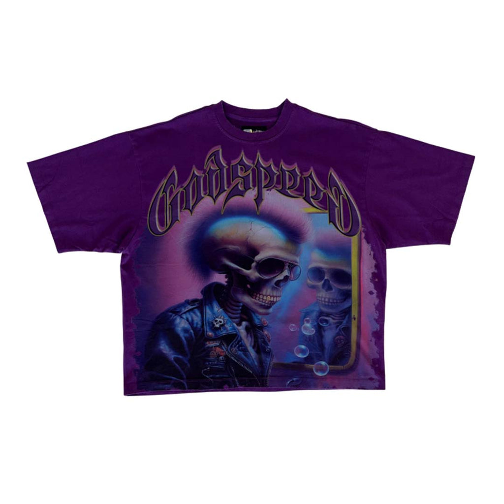 Godspeed Man In The Mirror Tee Purple Grape by Godspeed - NWAHYPE No.1 for streetwear T-Shirts in USA