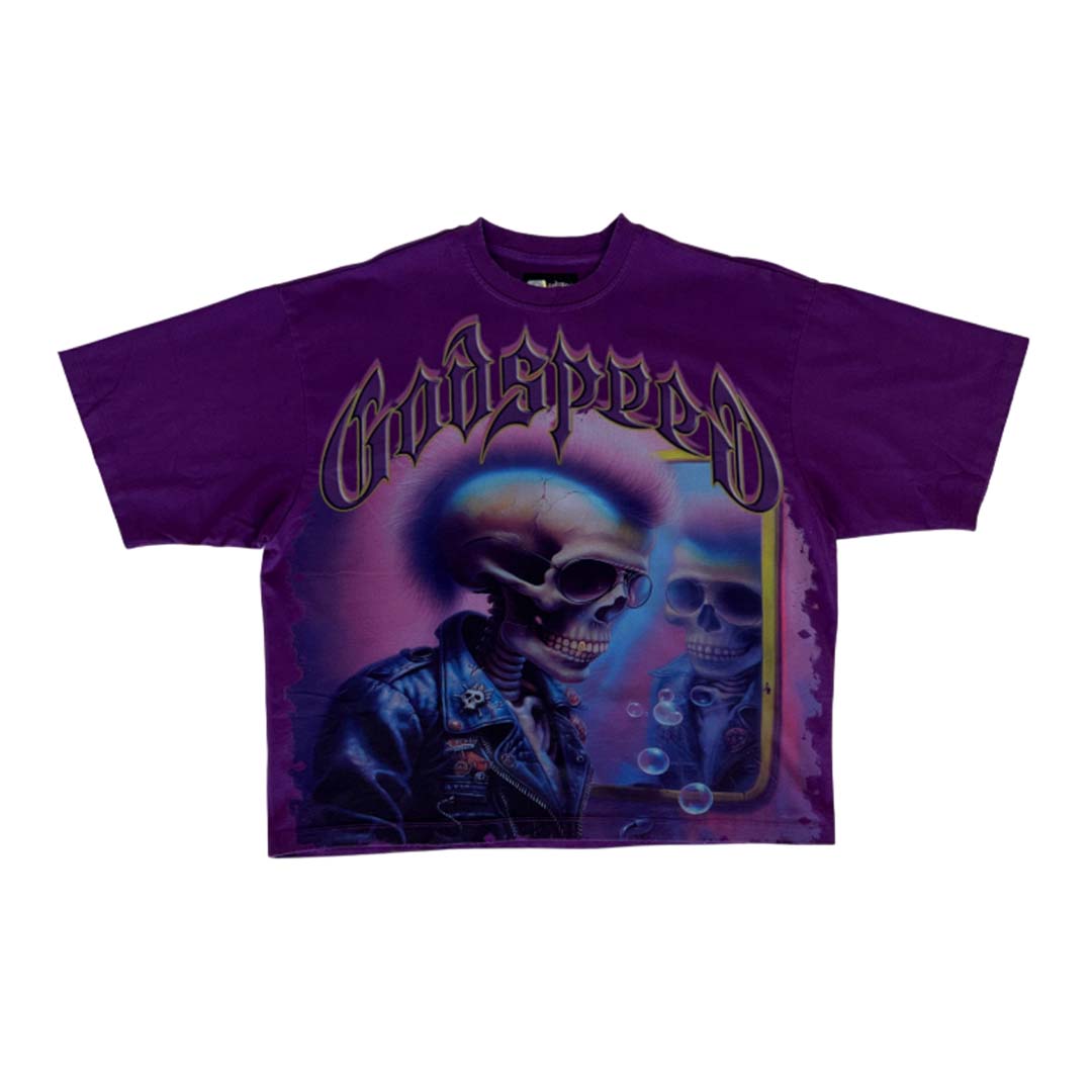 Godspeed Man In The Mirror Tee Purple Grape by Godspeed - NWAHYPE No.1 for streetwear T-Shirts in USA