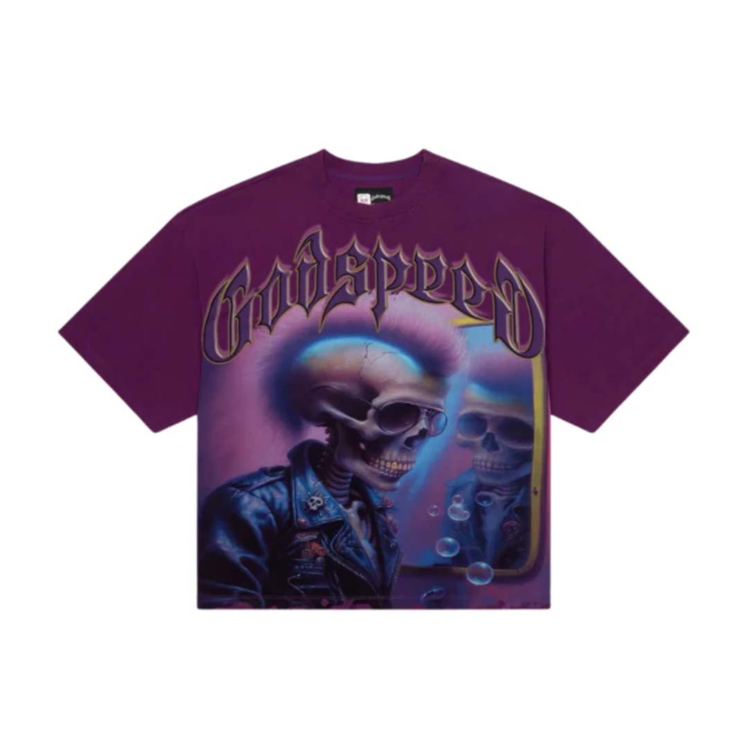 Godspeed Man in the Mirror Tee Purple Plum by Godspeed - NWAHype 1 for streetwear T-Shirts in USA