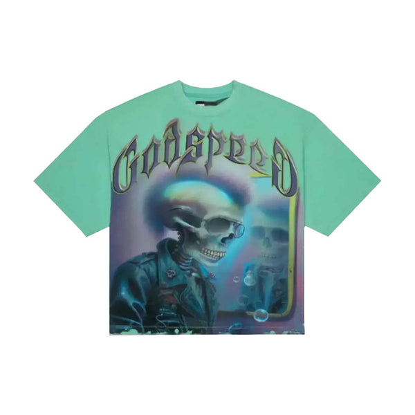 Godspeed Man in the Mirror Tee Teal by Godspeed - NWAHype 1 for streetwear T-Shirts in USA