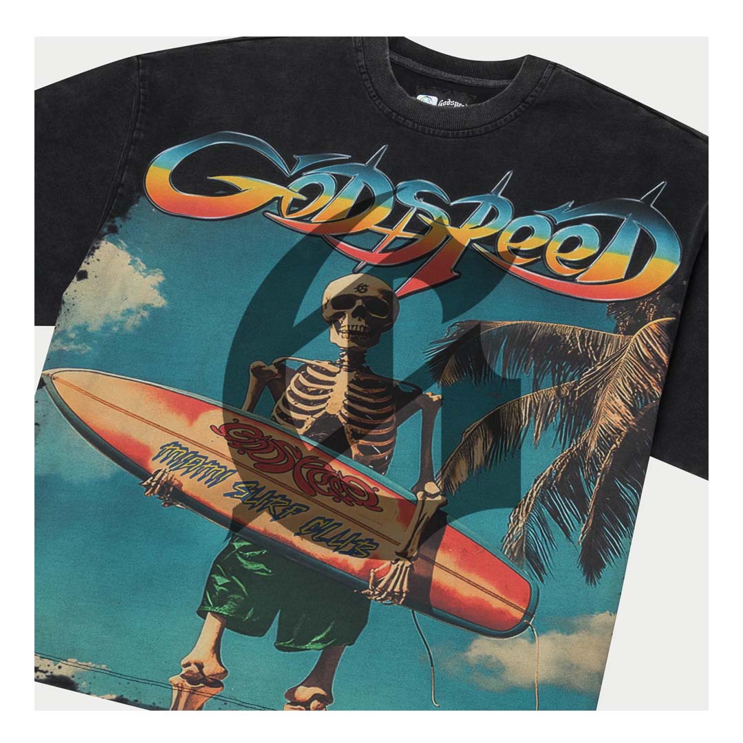 Godspeed Miami Surf Club Black Tee by Godspeed - NWAHype 1 for streetwear T-Shirts in USA
