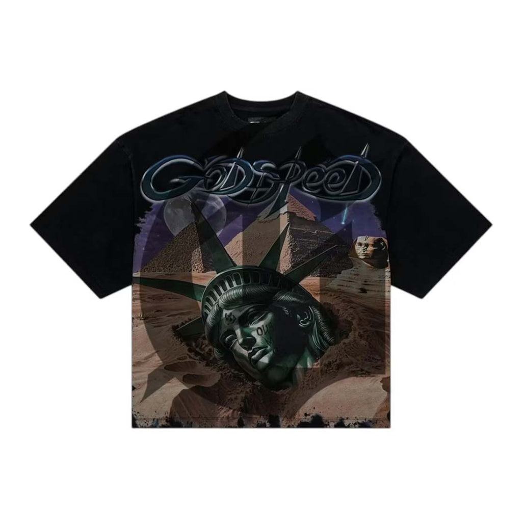 Godspeed Mother Cairo Tee Black Wash by Godspeed - NWAHYPE No.1 for streetwear T-Shirts in USA