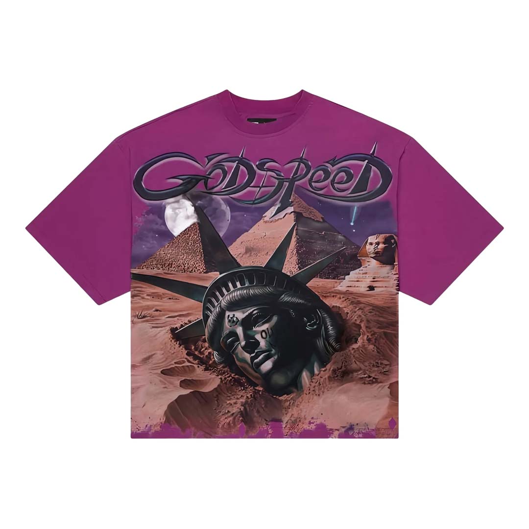 Godspeed Mother Cairo Tee Plum by Godspeed - NWAHYPE No.1 for streetwear T-Shirts in USA