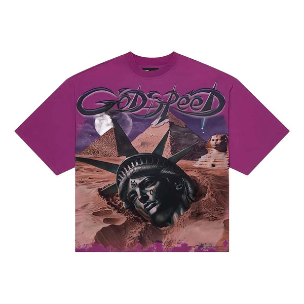 Godspeed Mother Cairo Tee Plum by Godspeed - NWAHYPE No.1 for streetwear T-Shirts in USA
