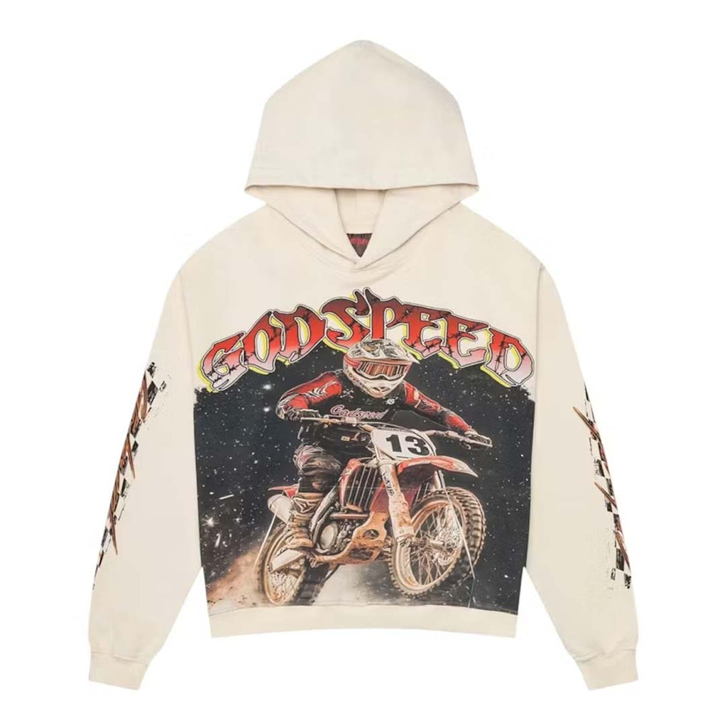 Godspeed Motorcross Hoodie Bone by Godspeed - NWAHYPE No.1 for streetwear Hoodies in USA