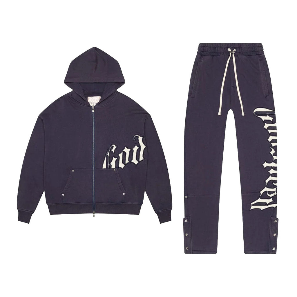 Godspeed Navy Cream Sweatsuit Hoodie & Sweatpants Set by Godspeed - NWAHYPE No.1 for streetwear Hoodies in USA