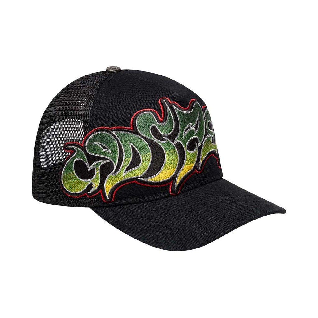 Godspeed Neo Trucker Hat Black Yellow Red by Godspeed - NWAHYPE No.1 for streetwear Hats in USA