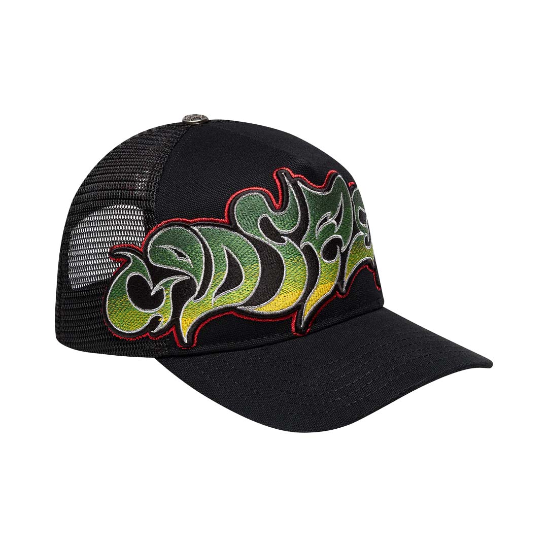 Godspeed Neo Trucker Hat Black Yellow Red by Godspeed - NWAHYPE No.1 for streetwear Hats in USA