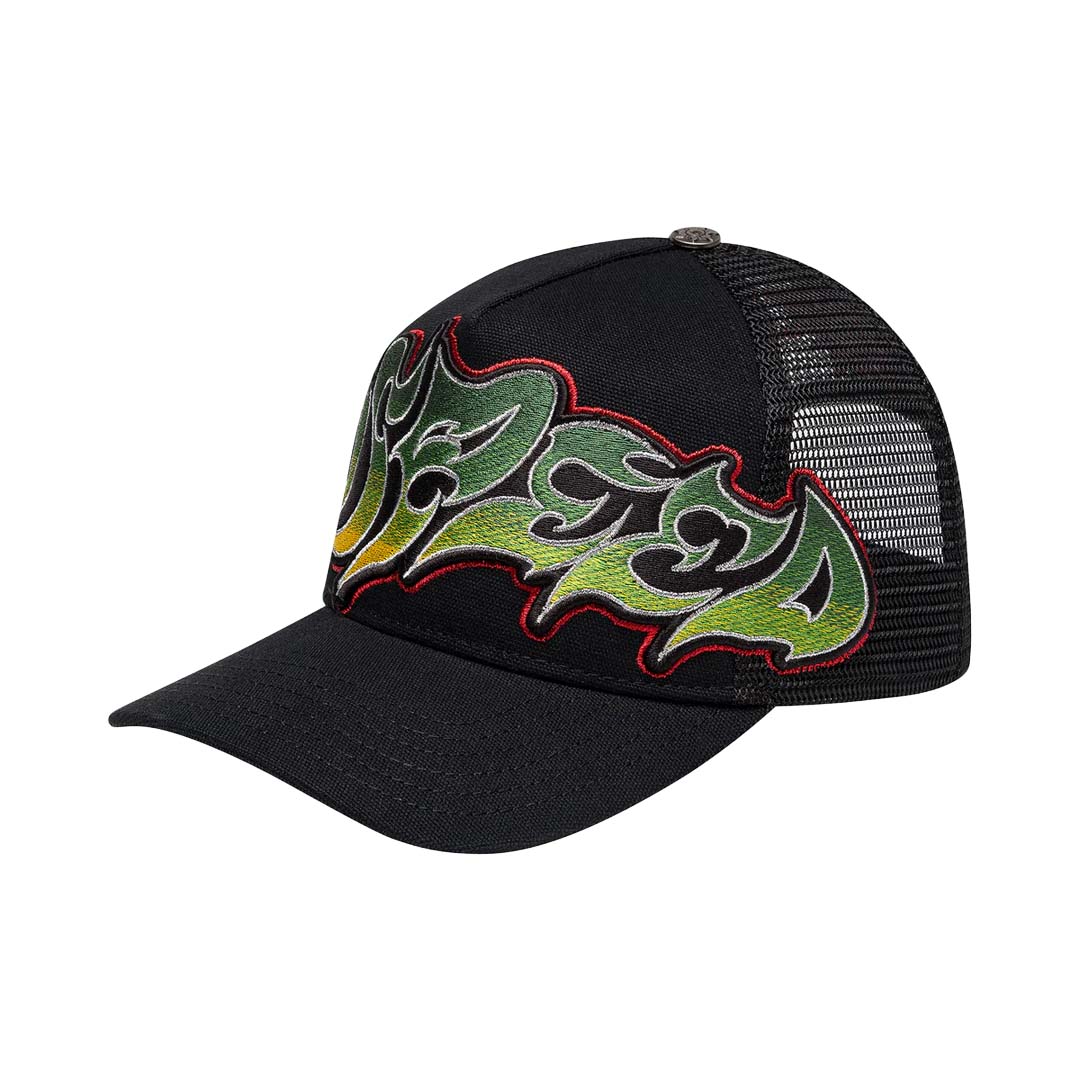 Godspeed Neo Trucker Hat Black Yellow Red by Godspeed - NWAHYPE No.1 for streetwear Hats in USA