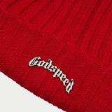Godspeed OG Emblem Beanie Red by Godspeed - NWAHype 1 for streetwear Beanies in USA