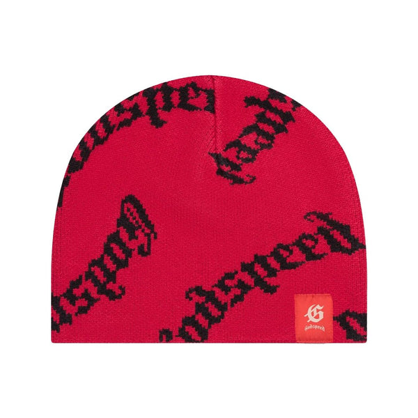 Godspeed OG Logo Beanie Red Black by Godspeed - NWAHype 1 for streetwear Beanies in USA