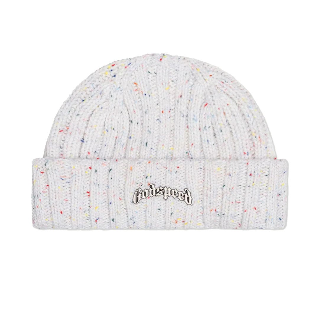 Godspeed OG Logo Emblem Beanie Birthday Cake White by Godspeed - NWAHype 1 for streetwear Beanies in USA