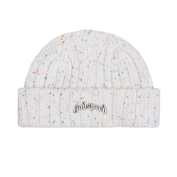 Godspeed OG Logo Emblem Beanie Birthday Cake White by Godspeed - NWAHype 1 for streetwear Beanies in USA
