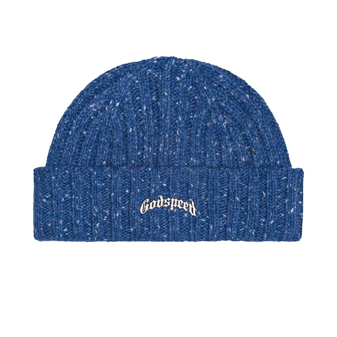 Godspeed OG Logo Emblem Beanie Blue Speckle by Godspeed - NWAHype 1 for streetwear Beanies in USA