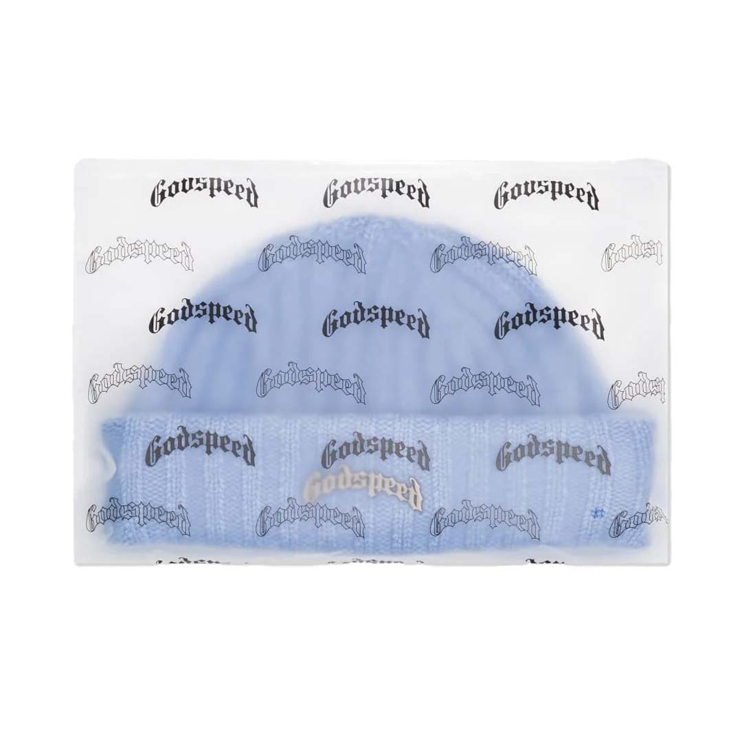Godspeed OG Logo Emblem Beanie Frosted Blue by Godspeed - NWAHype 1 for streetwear Beanies in USA
