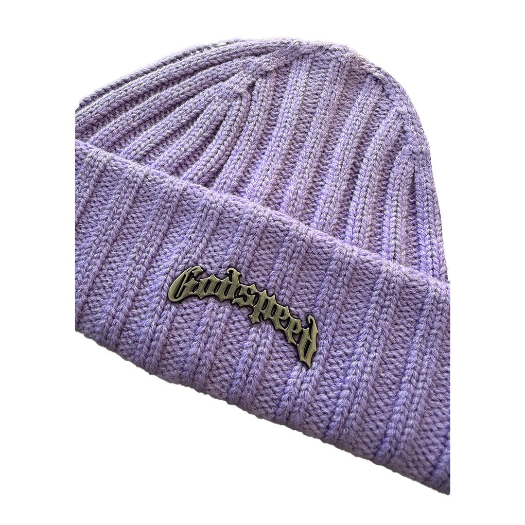 Godspeed OG Logo Emblem Beanie Lilac Purple by Godspeed - NWAHype 1 for streetwear Beanies in USA