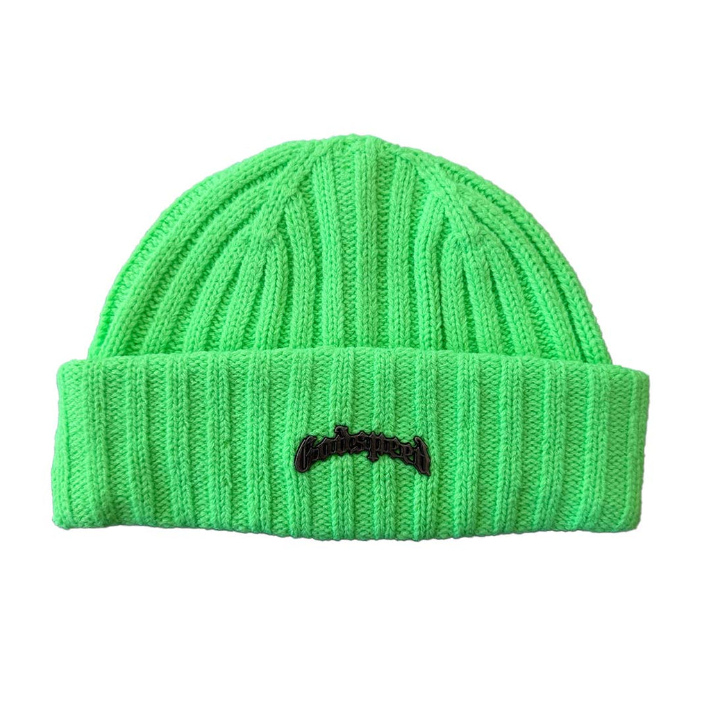 Godspeed OG Logo Emblem Beanie Neon Green by Godspeed - NWAHype 1 for streetwear Beanies in USA