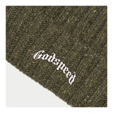 Godspeed OG Logo Emblem Beanie Olive Speckle by Godspeed - NWAHype 1 for streetwear Beanies in USA