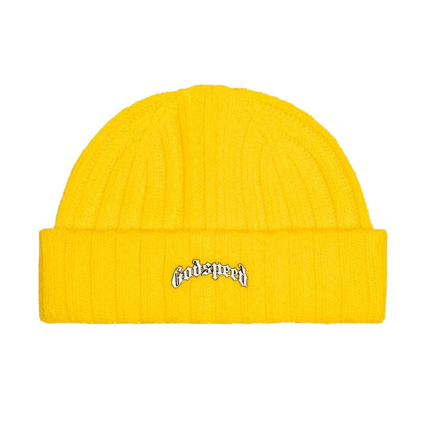 Godspeed OG Logo Emblem Beanie Yellow by Godspeed - NWAHype 1 for streetwear Beanies in USA