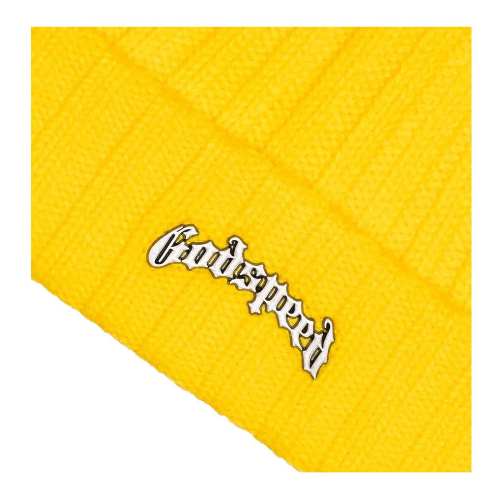 Godspeed OG Logo Emblem Beanie Yellow by Godspeed - NWAHype 1 for streetwear Beanies in USA