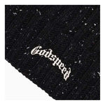Godspeed OG Logo Emblem Oreo Speckled Black Beanie by Godspeed - NWAHype No.1 for streetwear Beanies in USA