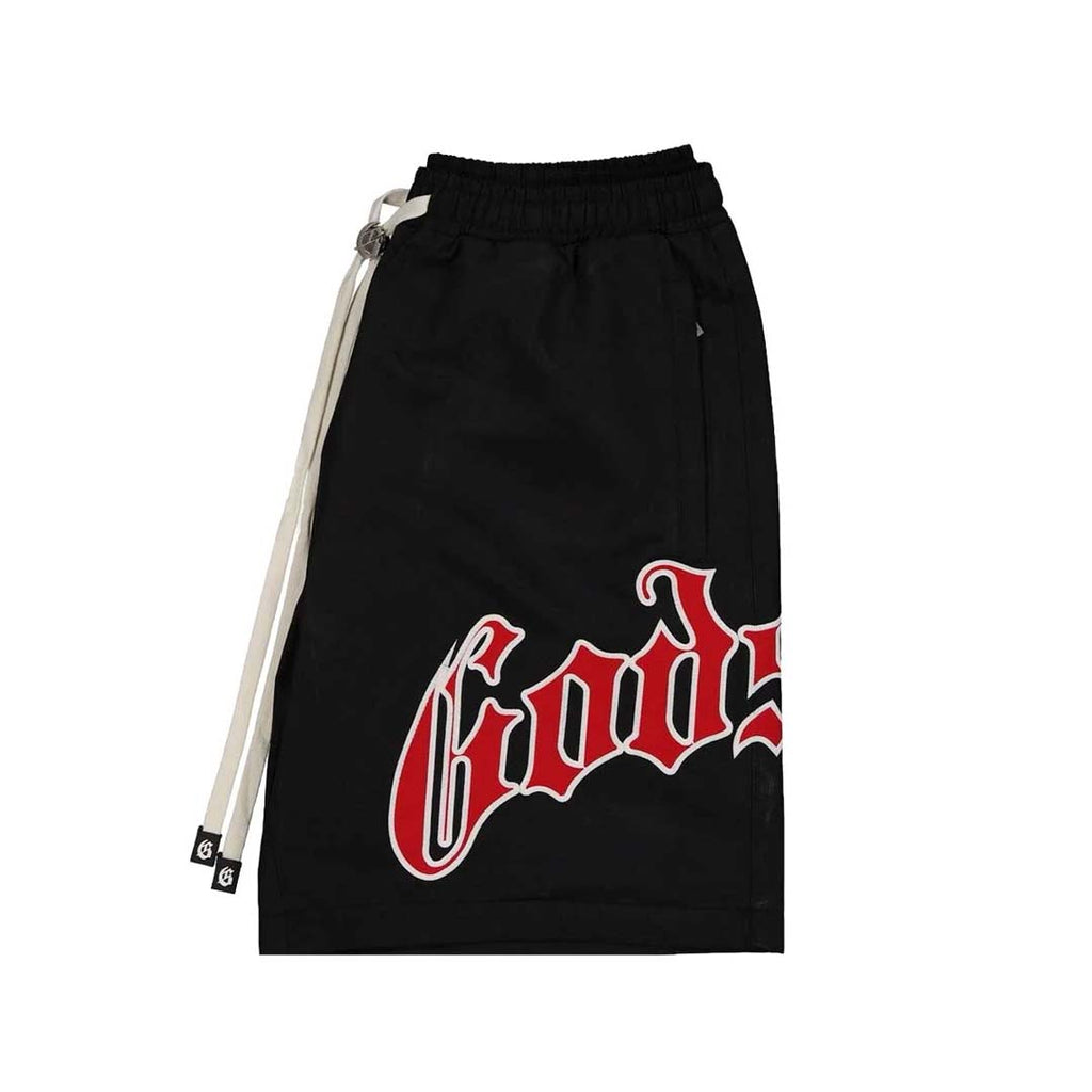 Godspeed OG Logo Nylon Shorts Black Red by Godspeed - NWAHYPE No.1 for streetwear Shorts in USA