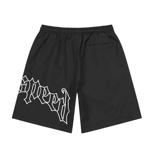 Godspeed OG Logo Nylon Shorts Black White by Godspeed - NWAHYPE No.1 for streetwear Shorts in USA