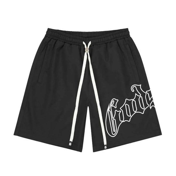 Godspeed OG Logo Nylon Shorts Black White by Godspeed - NWAHYPE No.1 for streetwear Shorts in USA