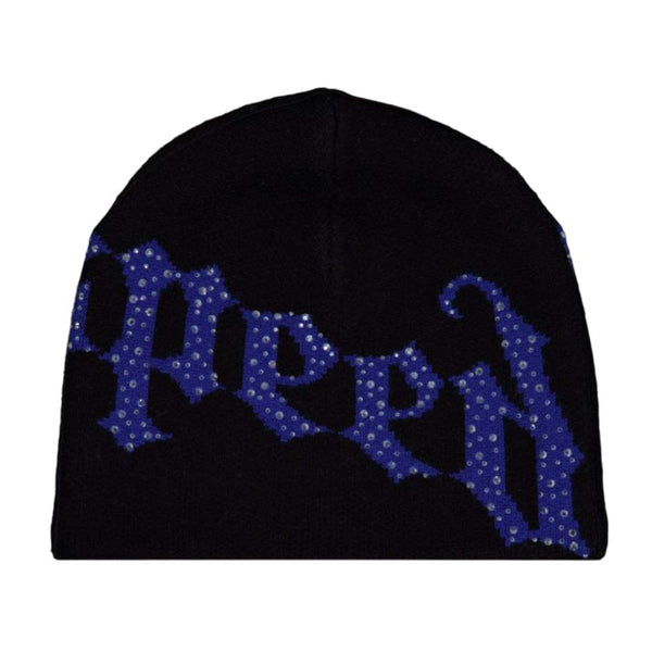 Godspeed OG Logo Studded Beanie Black Blue by Godspeed - NWAHYPE No.1 for streetwear Beanies in USA