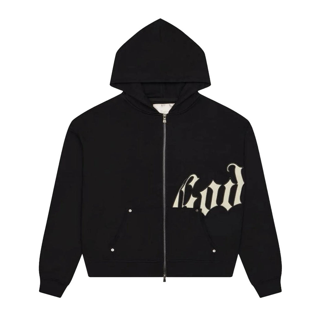 Godspeed OG Logo Sweatsuit Hoodie & Sweatpants Black Cream by Godspeed - NWAHype 1 for streetwear Hoodies in USA