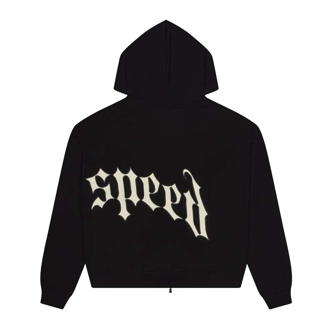 Godspeed OG Logo Sweatsuit Hoodie & Sweatpants Black Cream by Godspeed - NWAHype 1 for streetwear Hoodies in USA