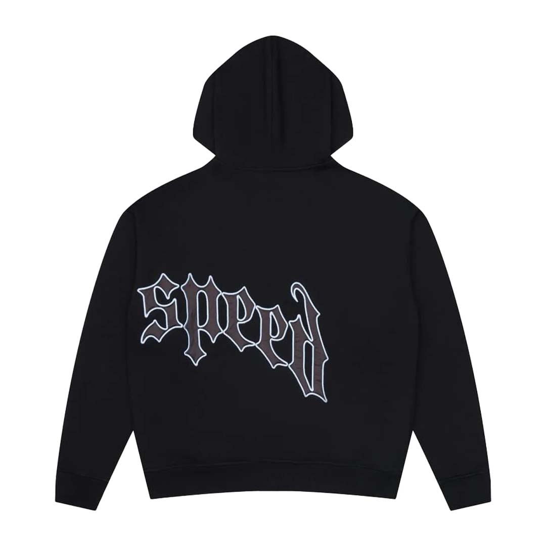 Godspeed OG Logo Sweatsuit Hoodie & Sweatpants Black Light Blue by Godspeed - NWAHYPE No.1 for streetwear Hoodies in USA