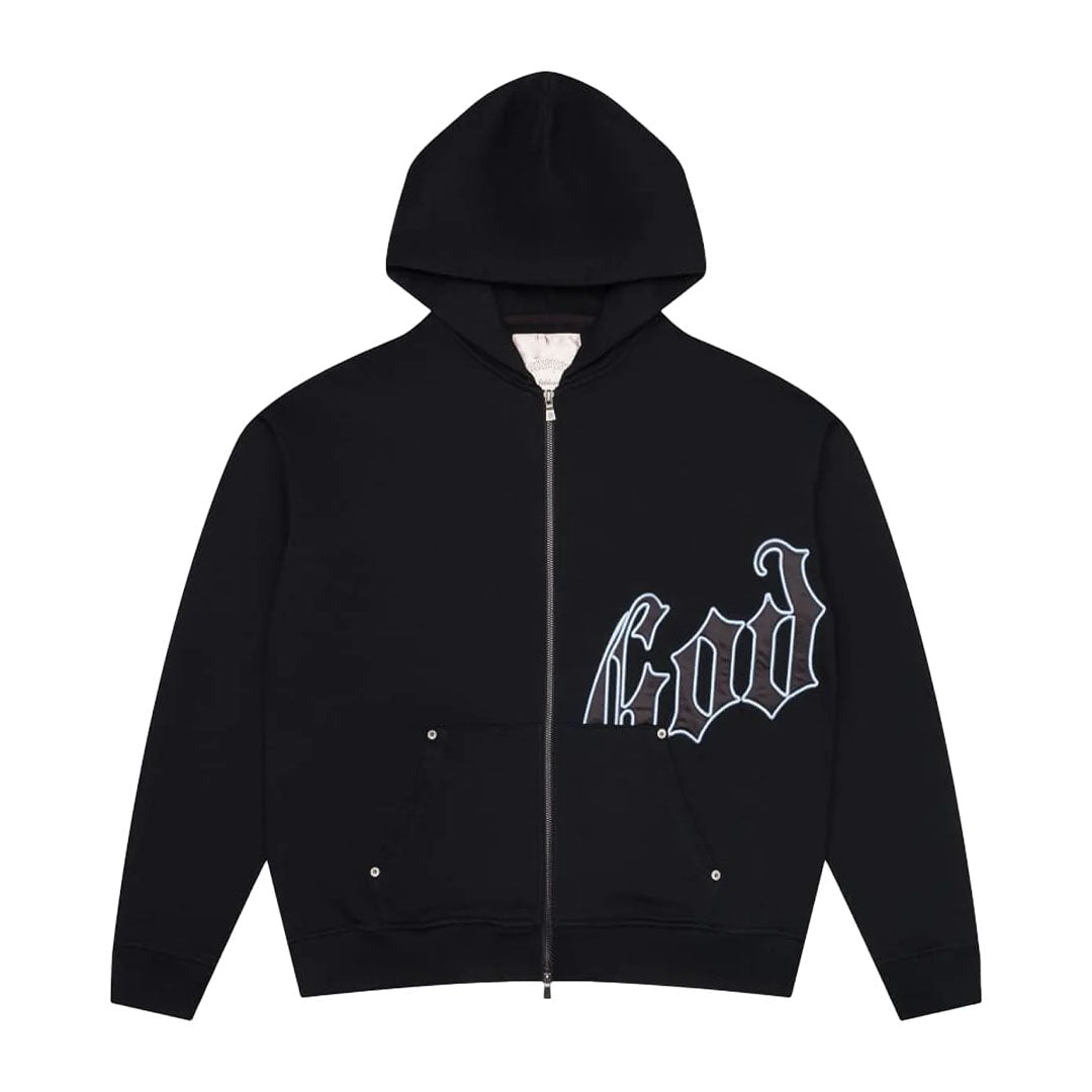 Godspeed OG Logo Sweatsuit Hoodie & Sweatpants Black Light Blue by Godspeed - NWAHYPE No.1 for streetwear Hoodies in USA