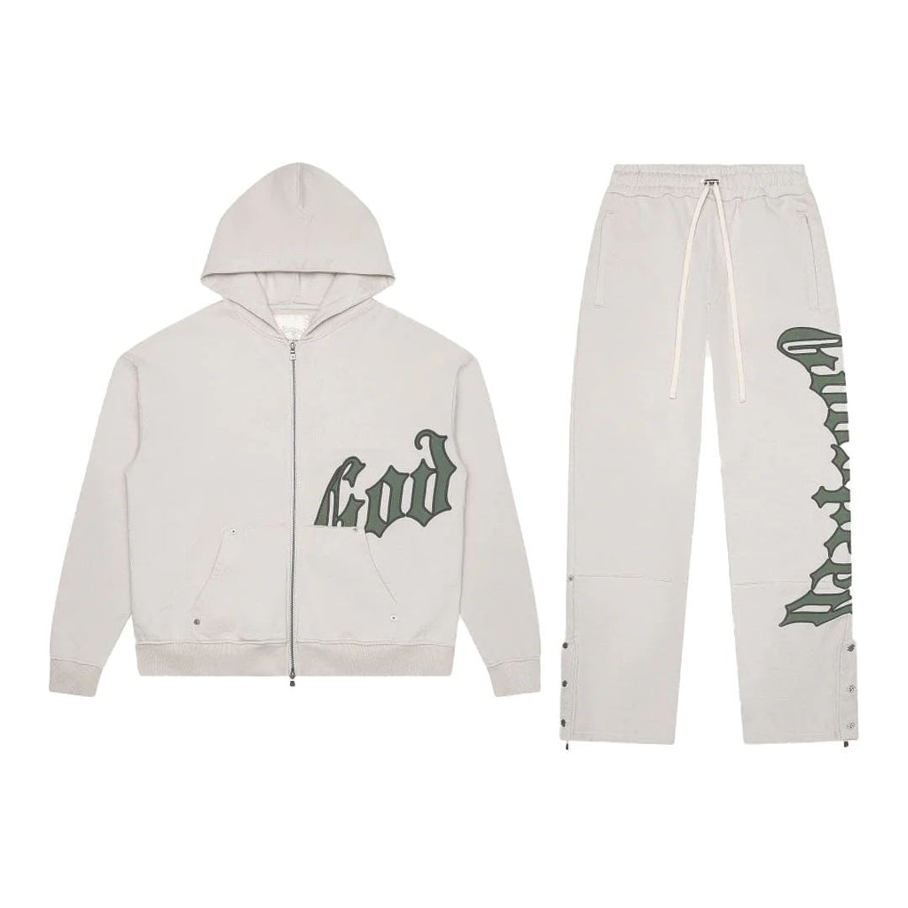 Godspeed OG Logo Sweatsuit Hoodies & Sweatpants Stone Green by Godspeed - NWAHYPE No.1 for streetwear Hoodies in USA