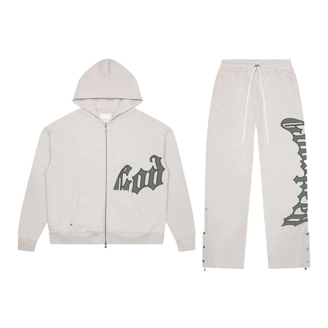 Godspeed OG Logo Sweatsuit Hoodies & Sweatpants Stone Green by Godspeed - NWAHYPE No.1 for streetwear Hoodies in USA