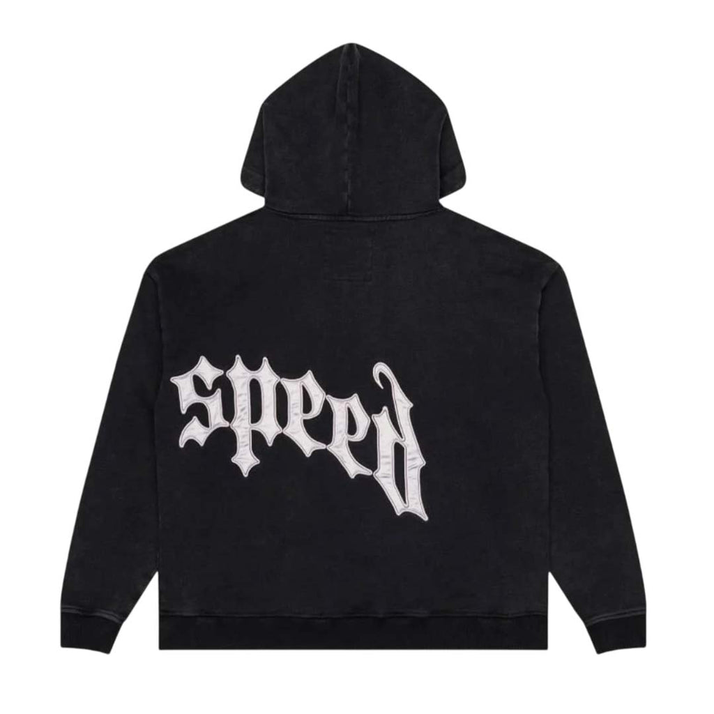 Godspeed OG Logo V2 Sweatsuit Black Silver Satin by Godspeed - NWAHYPE No.1 for streetwear Hoodies in USA