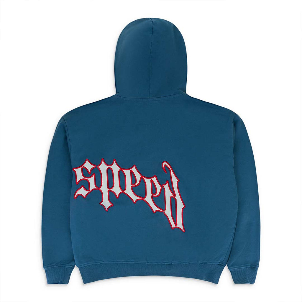 Godspeed OG Logo V2 Zip Up 'Deep Water/Red' by Godspeed - NWAHYPE No.1 for streetwear Hoodies in USA