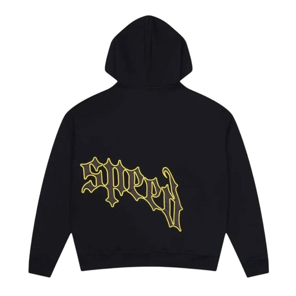Godspeed OG Logo V2 Zip Up Hoodie Black Yellow by Godspeed - NWAHYPE No.1 for streetwear Hoodies in USA