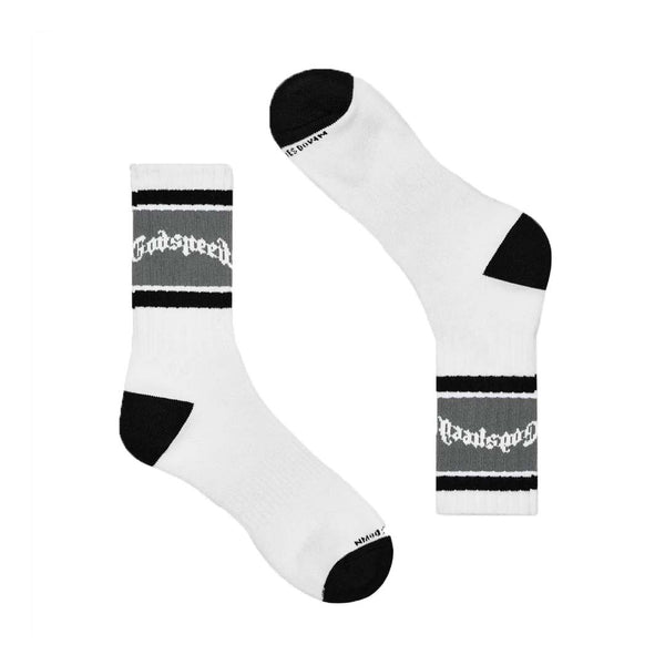 Godspeed OG Striped Socks White Grey by Godspeed - NWAHYPE No.1 for streetwear Accessories in USA