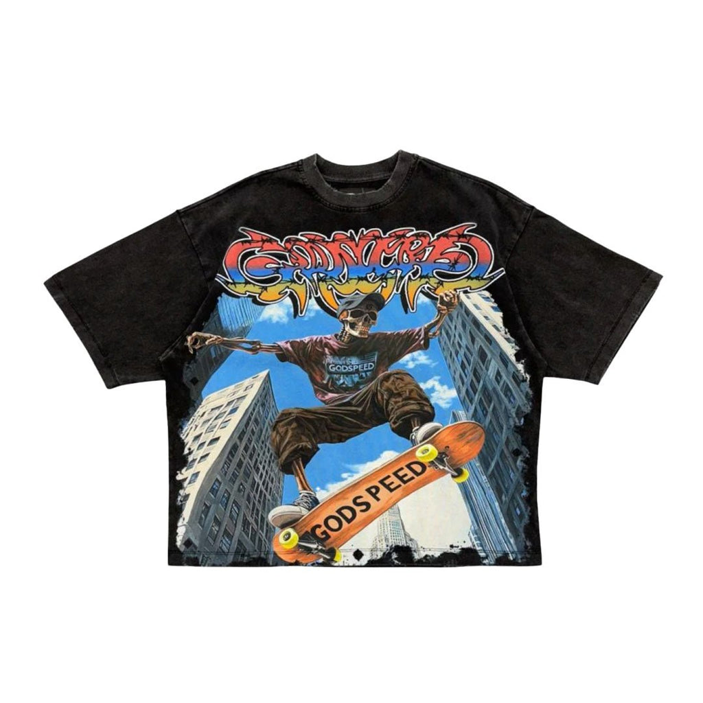 Godspeed Ollie Black Wash Tee by Godspeed - NWAHype 1 for streetwear T-Shirts in USA