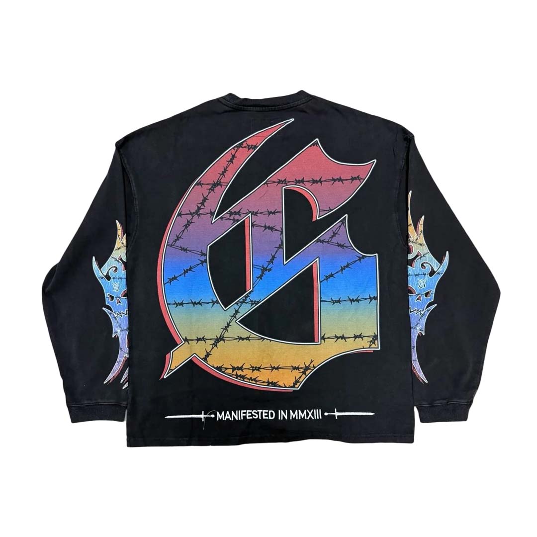 Godspeed Ollie Long Sleeve Tee Black Wash by Godspeed - NWAHype 1 for streetwear T-Shirts in USA