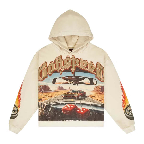 Godspeed On The Run II Hoodie Bone by Godspeed - NWAHYPE No.1 for streetwear Hoodies in USA