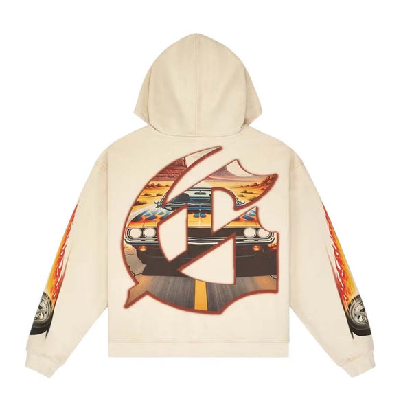 Godspeed On The Run II Hoodie Bone by Godspeed - NWAHYPE No.1 for streetwear Hoodies in USA