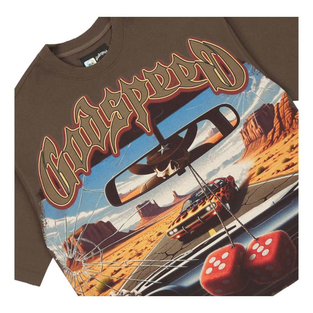 Godspeed On The Run II Tee Brown by Godspeed - NWAHYPE No.1 for streetwear T-Shirts in USA