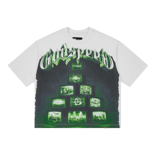 Godspeed Overstimulation Tee White by Godspeed - NWAHYPE No.1 for streetwear T-Shirts in USA