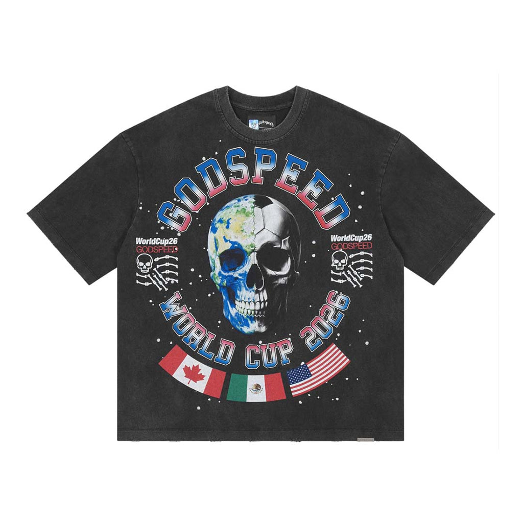Godspeed Planet Futbol Tee Black by Godspeed - NWAHYPE No.1 for streetwear T-Shirts in USA